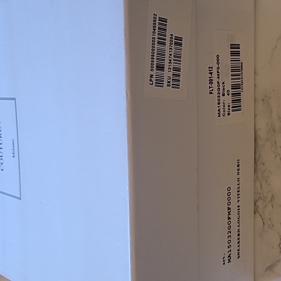 MOSCHINO LOGO BAND LEATHER SNEAKERS SZ EU 40 - Picture 7 of 17